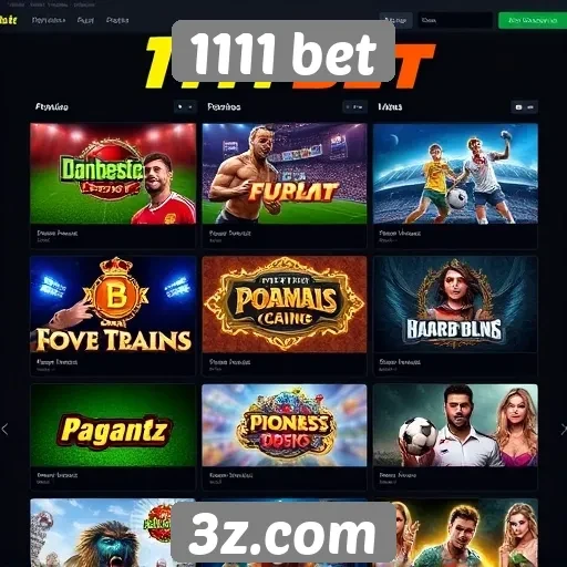 Avaliação da variedade de jogos no 1111 bet